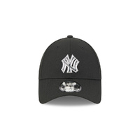 New Era New York Yankees 9Forty Liquid Metal Logo Black OSFM