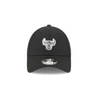 New Era Chicago Bulls 9Forty Liquid Metal Logo Black OSFM