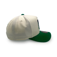 Mitchell & Ness Boston Celtics Pro Pinch Tilted White Cream/Green OSFM