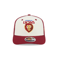 New Era Brisbane Lions 9Seventy SS NRL26 Two-Tone Contrast Chrome/Maroon OSFM
