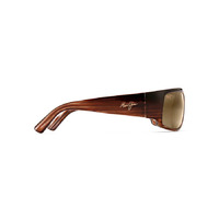 Maui Jim World Cup H266-01 Chocolate Stripe Fade / HCL Bronze Polarised Lenses *
