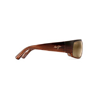 Maui Jim World Cup H266-01 Chocolate Stripe Fade / HCL Bronze Polarised Lenses