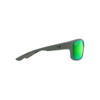 Maui Jim Southern Cross GM815-54CM Soft Matte Khaki Brown and Black / MauiGreen Polarised Lenses