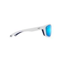 Maui Jim Nuu Landing B869-05 White w Navy Rubber / Blue Hawaii Polarised Lenses