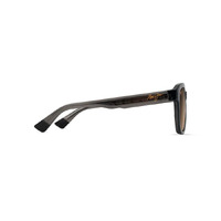 Maui Jim Akahai Asian Fit HS646-14 Shiny Transparent Dark Grey / HCL Bronze Polarised Lenses