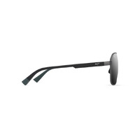 Maui Jim Onipaa Asian Fit DSB651-02 Matte Gunmetal w Black / Dual Mirror Silver to Black Polarised Lenses