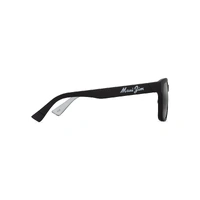 Maui Jim 'Opiopio Asian Fit 659-02 Matte Black w Gradient Effect / Neutral Grey Polarised Lenses