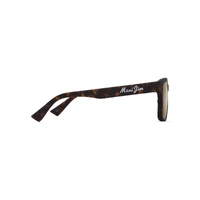 Maui Jim 'Opiopio Asian Fit H659-10 Matte Dark Havana / HCL Bronze Polarised Lenses