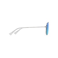 Maui Jim Hauoli XS B589-17A Shiny Silver w Crystal / Blue Hawaii Polarised Lenses