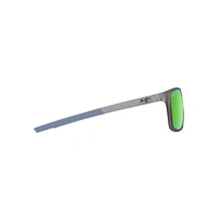 Maui Jim Lehopulu GM598-14 Matte Transparent Grey / MauiGreen Polarised Lenses