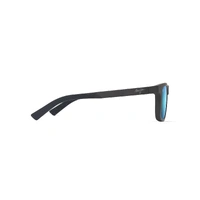 Maui Jim Moaka B341-14 Matte Solid Grey / Blue Hawaii Polarised Lenses
