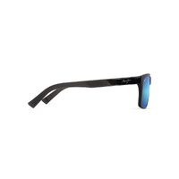 Maui Jim Kowelo B345-14 Shiny Transparent Dark Grey / Blue Hawaii Polarised Lenses