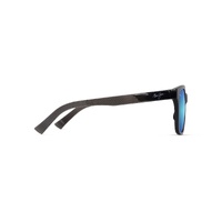 Maui Jim Owelo B346-14 Shiny Transparent Dark Grey / Blue Hawaii Polarised Lenses