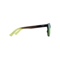 Maui Jim Owelo GM346-14A Shiny Transparent Dark Grey w Green / MauiGreen Polarised Lenses