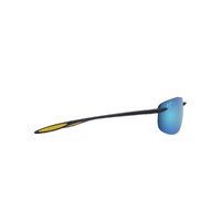 Maui Jim Hookipa Ultra B676-03B Matte Solid Dark Blue w Yellow / Blue Hawaii Polarised Lenses