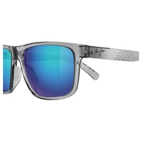 Maui Jim Puali B363-14 Shiny Transparent Light Grey / Blue Hawaii Polarised Lenses