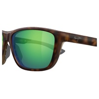 Maui Jim Makoi Asian Fit GM368-10 Matte Dark Havana / MauiGreen Polarised Lenses