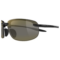 Maui Jim Ho'okipa Ultra H676-02A Shiny Black / HCL Bronze Polarised Lenses
