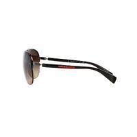 Prada Linea Rossa PS56MS 5AV6S1-65 Gunmetal / Brown Gradient Lenses