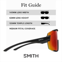 Smith Wildcat 003 X6 99 Matte Black / Red Mirror Chromapop Lenses