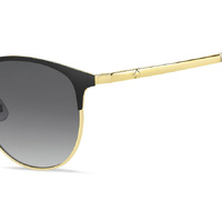 Kate Spade DELACEY/F/S 2M2 9O 54 Black Gold / Dark Grey Gradient Lenses