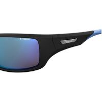 Polaroid Sport PLD 7013/S EL9 5X 63 Black Turquoise / Blue Mirror Polarised Lenses
