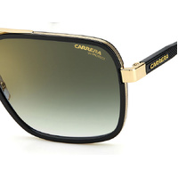 Carrera 256/S RHL D6 58 Gold Black / Green Gradient Gold Mirror Lenses