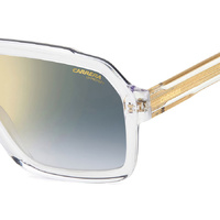 Carrera 1053/S 900 1V 60 Crystal / Blue Gold Gradient Mirror Lenses