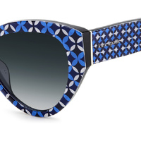 Kate Spade PAISLEIGH/S S6F 9O 55 Blue Pattern / Dark Grey Gradient Lenses