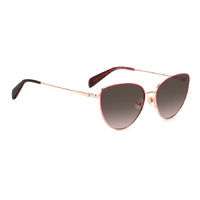 Kate Spade HAILEY/G/S 0AW HA 55 Rose Gold Red / Brown Gradient Lenses