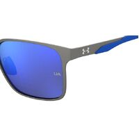 Under Armour UA Assist MTL/G V6D Z0 57 Matte Black Dark Ruthenium / Blue Mirror Lenses