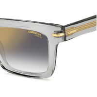 Carrera 316/S KB7 52 FQ Grey / Grey Gradient Gold Mirror Lenses