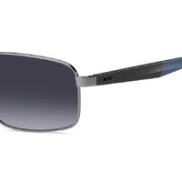 Hugo Boss BOSS 1580/S V84 1I 59 Ruthenium Blue / Grey Gradient Lenses