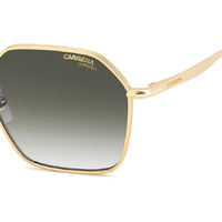 Carrera 334/S AOZ 9K 53 Matte Gold / Green Mirror Lenses