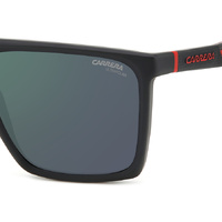 Carrera 4019/S BLX Q3 58 Matte Black Red / Grey Green Mirror Polarised Lenses