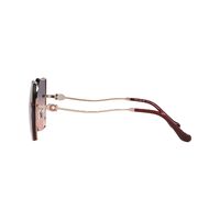 Coach HC7146BD 93310J-60 Shiny Rose Gold / Plum Purple Scarlet Gradient Lenses
