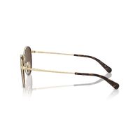 Coach HC7163 90053G-52 Light Gold w Dark Tortoise / Brown Lenses