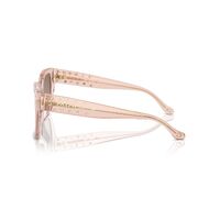 Coach HC8392U 566814-53 Transparent Dusty Rose / Brown Pink Gradient Lenses