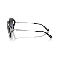 Coach CR620 HC8396U 50028G-56 Black / Grey Gradient Lenses