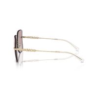 Michael Kors Québec MK1150 1014VS-55 Gold / Pink Mirror Lenses