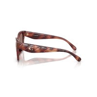 Coach CAD18 HC8418U 577413-53 Caramel Tortoise / Brown Pink Gradient Lenses