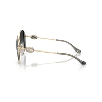 Coach CAD73 HC7176B 90053C-54 Shiny Light Gold w Smoke / Grey Gradient Lenses