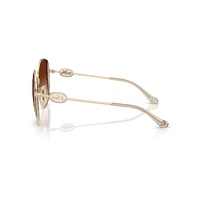 Coach CAD73 HC7176B 900574-54 Shiny Light Gold w Fawn / Brown Gradient Lenses
