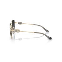 Coach CAD72 HC7177B 90053C-51 Shiny Light Gold w Smoke / Grey Gradient Lenses
