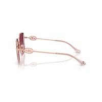 Coach CAD72 HC7177B 93318H-51 Shiny Rose Gold w Rose / Berry Gradient Lenses