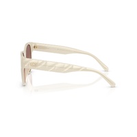 Coach CAE87 HC8430D 588513-56 Milky White / Brown Pink Gradient Lenses