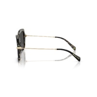 Michael Kors Quogue MK2247U 395087-57 Black w Amber Tortoise / Dark Grey Lenses