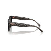 Coach CAE87 HC8430D 589787-56 Transparent Dark Grey / Grey Solid Lenses