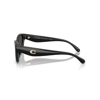 Coach CBY91 HC8434U 500287-53 Black / Grey Solid Lenses