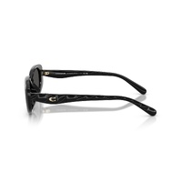 Coach CBY84 HC8443D 500287-54 Black / Grey Solid Lenses